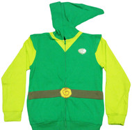 Nintendo Legend of Zelda Windwaker Link Zip-Up Adult Hoodie