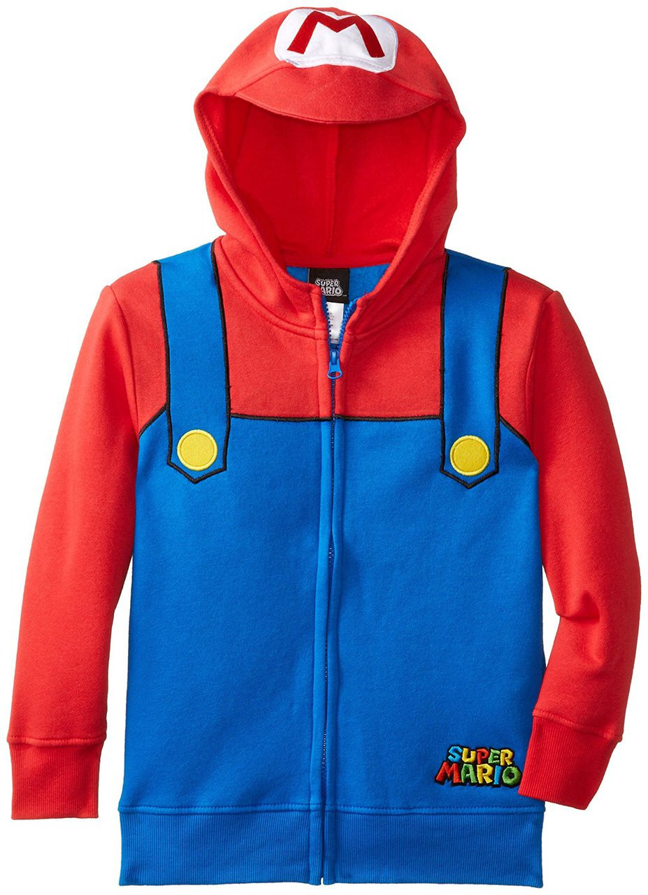 mario hoodie zip up