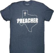 AMC Preacher Texas Outline Cross Distressed Logo Adult T-Shirt