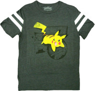 Pokemon Pikachu Saga Varsity Adult T-Shirt