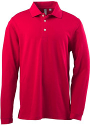Ashworth 1352 Men's EZ-Tech Long-Sleeve Polo