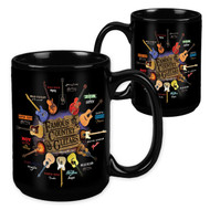Famous C & W Country & Western Guitars - 15 Ounce Sublimation Mug