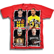 WWE Big 4 Faces Youth T-Shirt