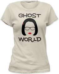 Ghost World Minimal Enid Logo Print Junior's Fitted Cotton Shirt