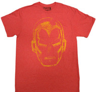 Marvel Ironman Face Adult T-Shirt