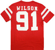 Marvel Comics Deadpool Wilson 91 Varsity Adult T-Shirt