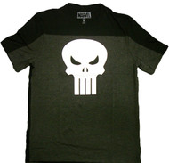 Marvel Comics Punisher Skull Logo Pieced Crew Adult T-Shirt
