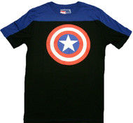 Marvel Comics Captain America Shield Football Crew Adult T-Shirt