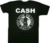 Johnny Cash Folsom Prison Seal Adult T-Shirt