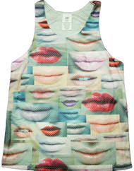 Lips Print Tank Top