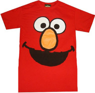 Elmo Face Sesame Street Adult T-Shirt