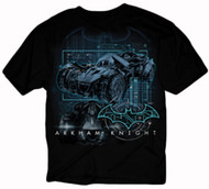 Batman Arkham Knight Batmobile Techno Adult T-Shirt