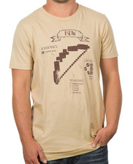 Minecraft Bow Diagram Premium Adult T-Shirt