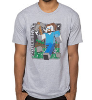 Minecraft Vintage Steve Premium Adult T-Shirt