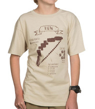 Minecraft Bow Diagram Youth T-Shirt