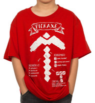 Minecraft Pickaxe Diagram Youth T-Shirt