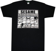 Sesame Street The World's Most Dangerous Street Adult T-Shirt