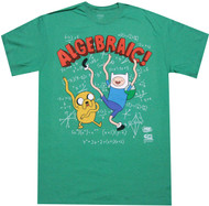 Adventure Time With Finn And Jake Algebraic Adult T-Shirt