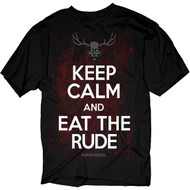 Hannibal Keep Calm And Eat The Rude Adult T-Shirt