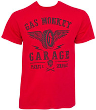 Gas Monkey Garage Parts & Service Wings Adult T-Shirt