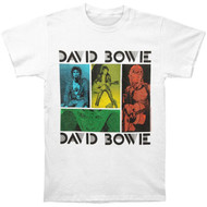 David Bowie - Colored Squares Adult T-Shirt