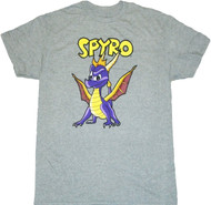 Spyro The Dragon Hero Standing Adult T-Shirt
