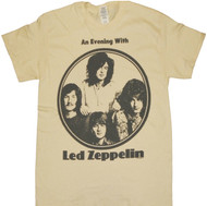 Led Zeppelin Evening With Circle Logo Adult T-Shirt