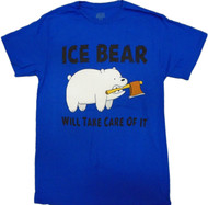 We Bare Bears - Ice Bear Will Take Care of It Adult T-Shirt