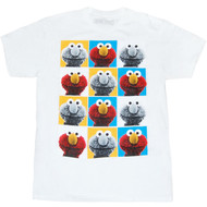 Sesame Street Elmo Pop Art Adult T-Shirt