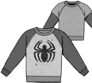 Marvel Mighty Spidy Spider-Man Reverseable Long Sleeve Adult T-Shirt