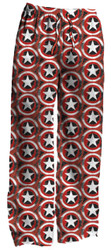 Marvel Captain America Distressed Shield Logo Print Mens Lounge Pants
