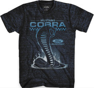Mustang Cobra Snake Attack Ford Racing Adult T-Shirt