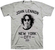 John Lennon NYC New York City 1974 Adult T-Shirt