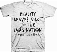 John Lennon Reality Imagination Adult T-Shirt