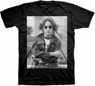 John Lennon B&W NYC Adult T-Shirt