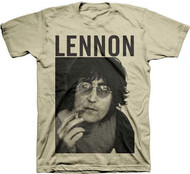 John Lennon Smoke Portrait Adult T-Shirt
