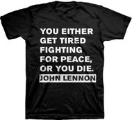 John Lennon Get Tired Adult T-Shirt