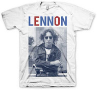 John Lennon - John Lennon Red White & Lennon Adult T-Shirt