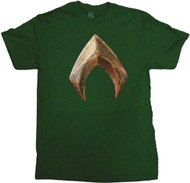 Justice League Movie Aquaman Logo Adult T-Shirt
