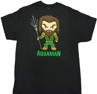 Justice League Movie Aquaman With Trident Adult T-Shirt