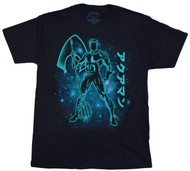 Justice League Movie Aquaman Color Burst & Japanese Adult T-Shirt