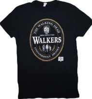 Walking Dead The Walkers Oval Label Adult T-Shirt
