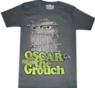Sesame Street Oscar Grouch Can Adult T-Shirt