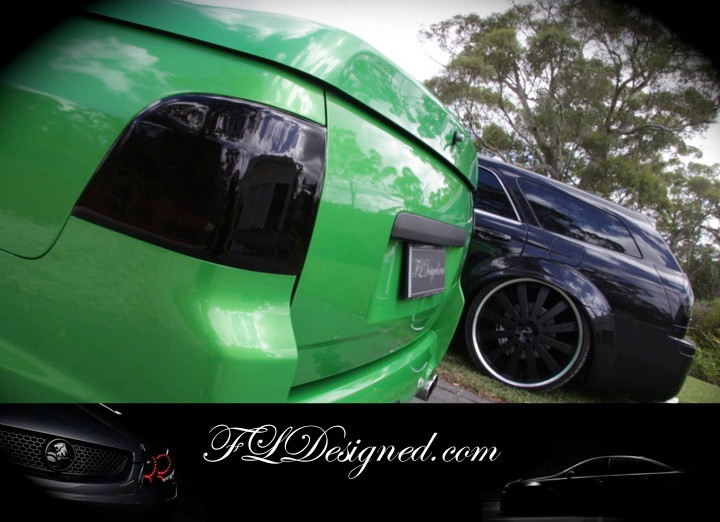 Holden Ve Vf Black Out Ute Tail Light Covers Fl Designed Australia