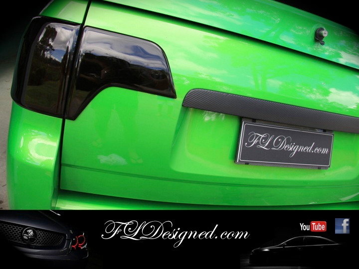 Holden Ve Vf Black Out Tinted Tail Light Maloo Style Reflector Covers Will Not Fit Maloo Fl Designed Australia