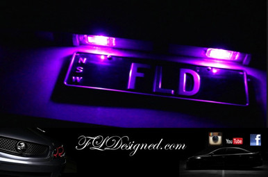 Holden Vf Pink L.E.D Number Plate Bulbs by FL Designed aka FLD get yours now www.fldesigned.com