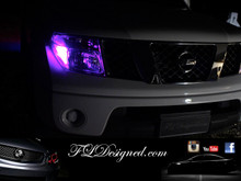Nissan Navara D40 Pink L.E.D Parker Bulbs by FLDesigned aka FLD