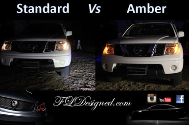 Amber (orange) Nissan Navara L.E.D Bulbs by FL Designed.com aka FLD