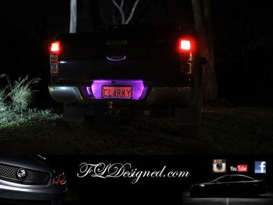 Ford Ranger L.E.D Numberplate bulbs by FL Designed AKA FLD. Get yours now at www.fldesigned.com