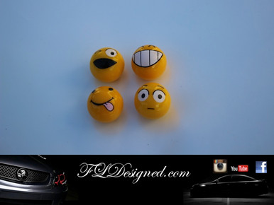 "Mixed emotions" Tyre Valve caps by FLdesigned aka FLD www.fldesigned.com